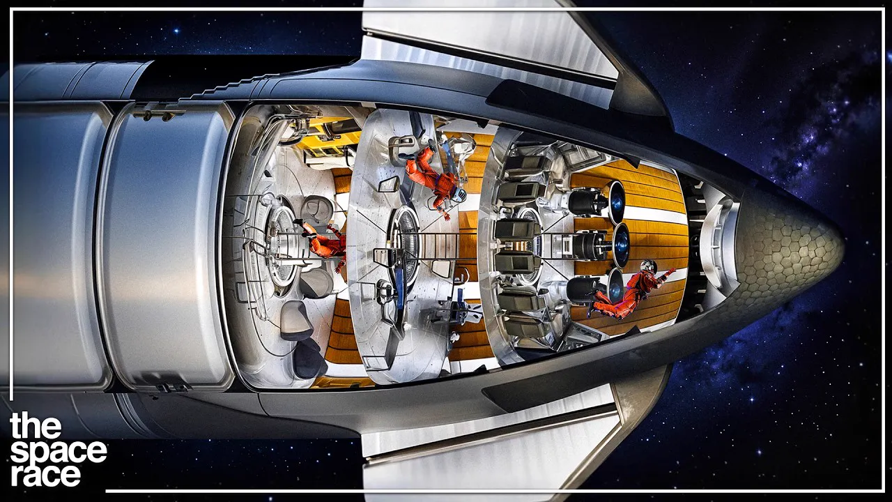 Thumbnail of “What Life Inside The SpaceX Starship Will Be Like!” by The Space Race