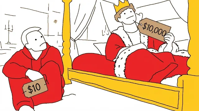 Wild sketch 2 for “$10 vs $10,000 Bed”