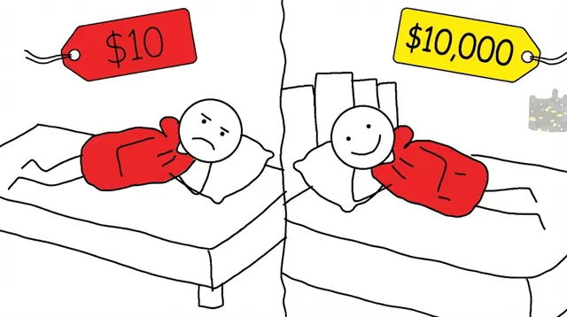 Wild sketch 3 for “$10 vs $10,000 Bed”