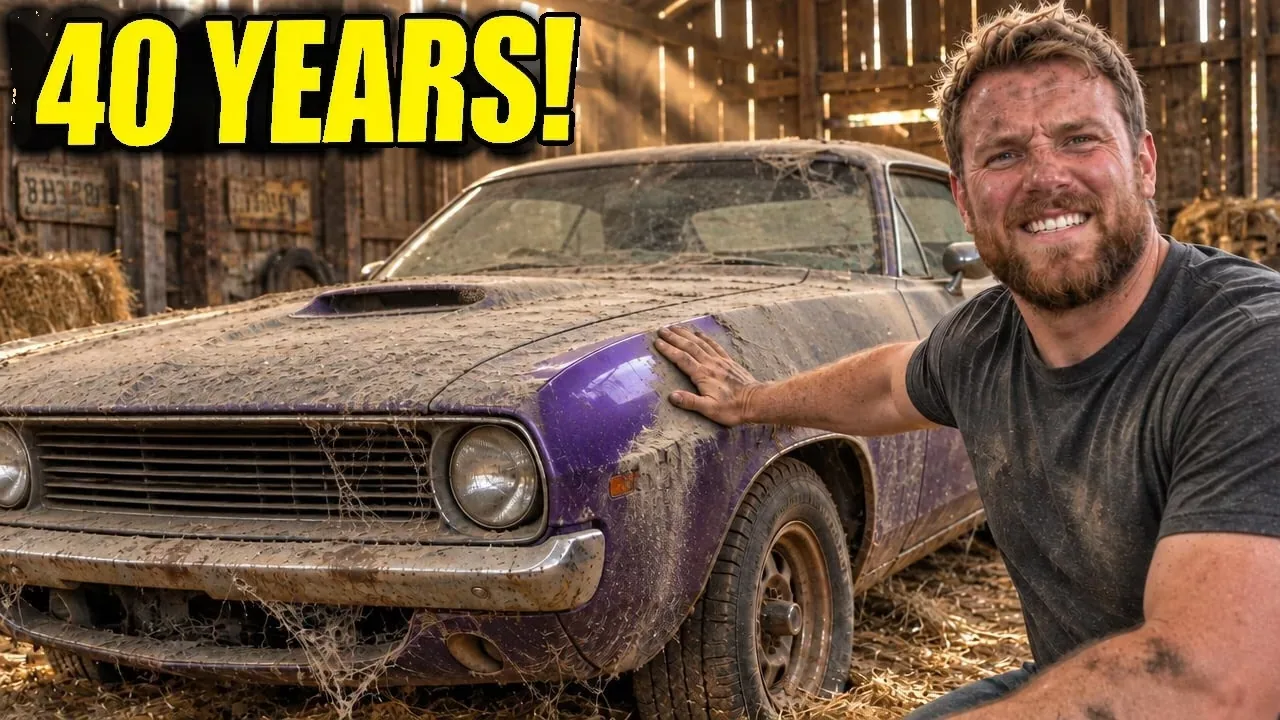 Thumbnail for “We Found a Muscle Car Sealed in a Barn for 40 Years”